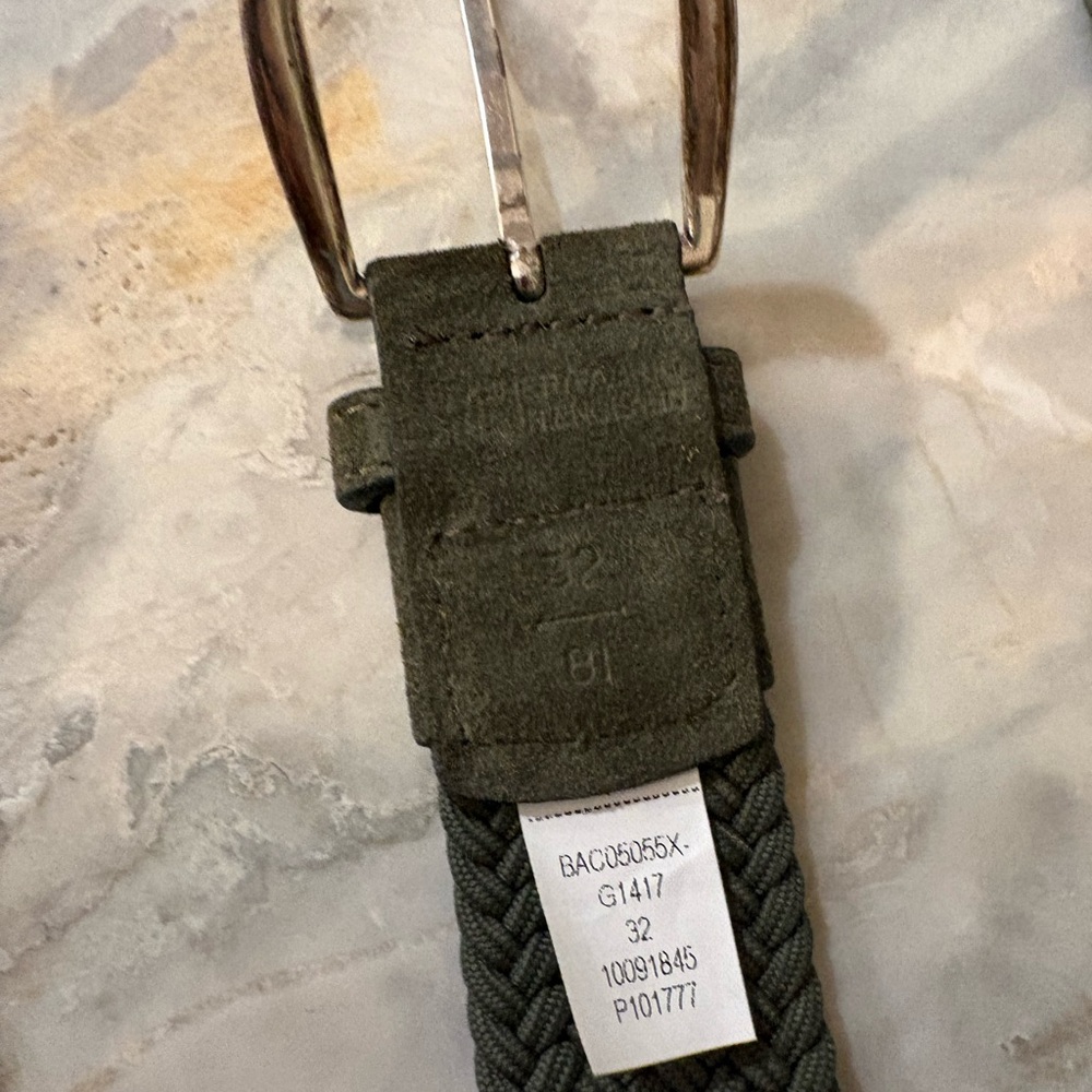 Bonobos green woven belt